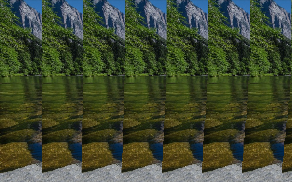 Merced River — Color Stereogram