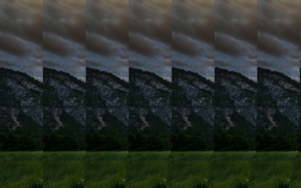 Yosemite Valley Sunset — Color Stereogram