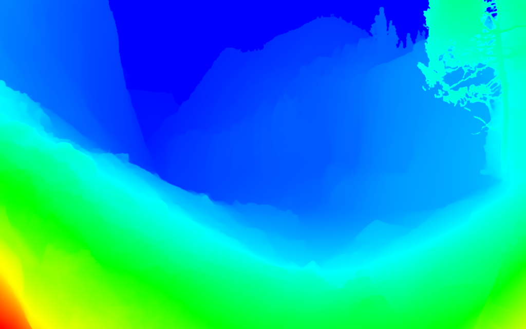 Vernal Fall & Rainbow — Color Map