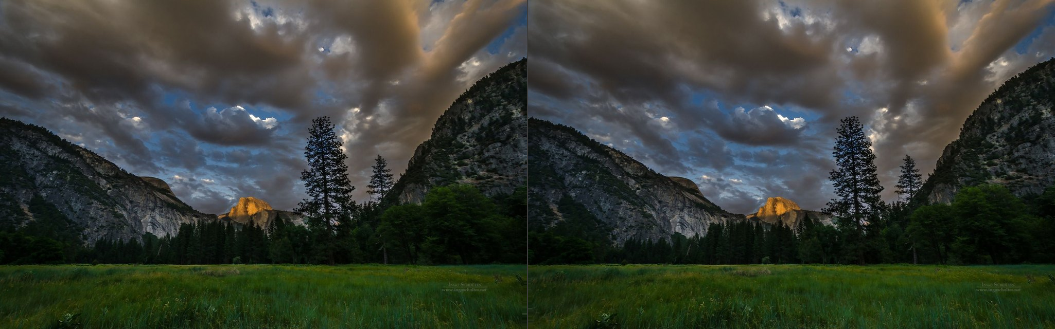 Yosemite Valley Sunset — Side-by-Side
